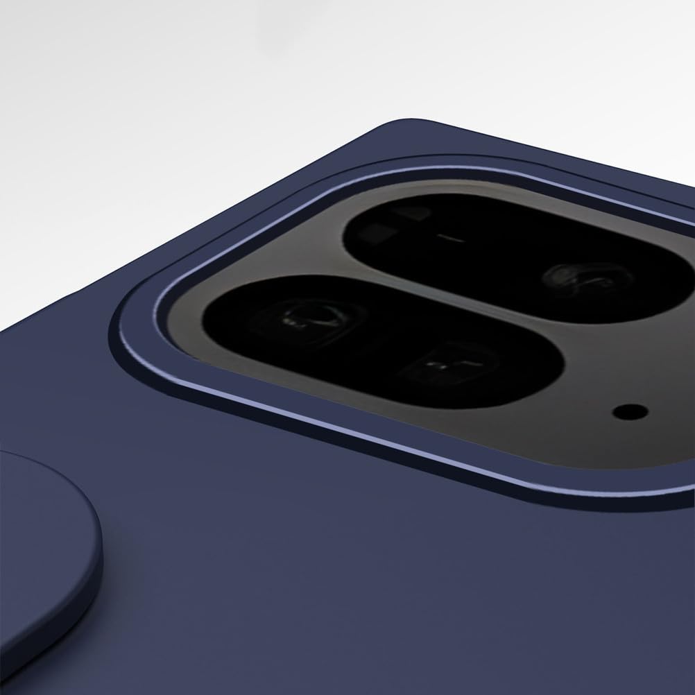 Etui ze stojakiem do Google Pixel 10 Pro Fold, ochrona ekranu, all-inclusive zawias z paskiem na rękę, ochrona przed upadkiem, niebieskie, 10 Pro Fold