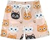 Troncos de baño para niño, verano, con cordón, talla 4T, pata de gato naranja 2