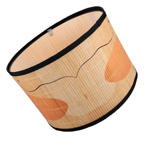 VILLCASE pantalla de bambú cubierta de lámpara de cabaña tejido a mano moderno flexo escritorio lampara colgante vela sombra de lámpara de reemplazo tonos de lámpara tejido de bambú