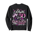 Chapter 50 Fabulous EST 1976 50th Birthday Queen Diamond Sudadera