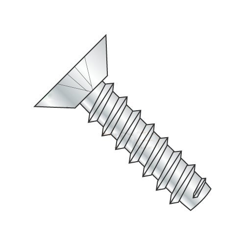 #12 x 1/2" Type B Self-Tapping Screws/Phillips/Flat Undercut Head/Steel/Zinc (Carton: 8,000 pcs)