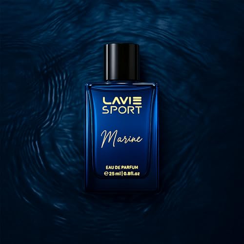 Image of Lavie Sport Marine | Long Lasting Perfume for Men | EDP 25ml | Lavender, Sandalwood, Mint, Jasmine, Musk, Amber, Oakmoss | Premium Unisex Fragrance