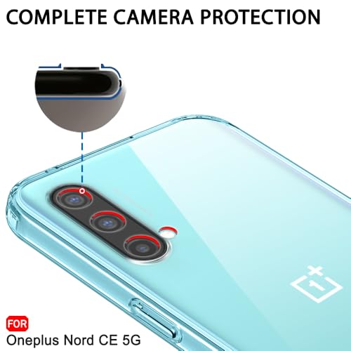 Image of TheGiftKart Back Cover Soft Case for OnePlus Nord CE 5G (2021) | Best Camera Protection | Inbuilt Dust Plugs & Anti-Slip Grip | Ultra Clear Slim Cover Case for OnePlus Nord CE (Silicone, Transparent)