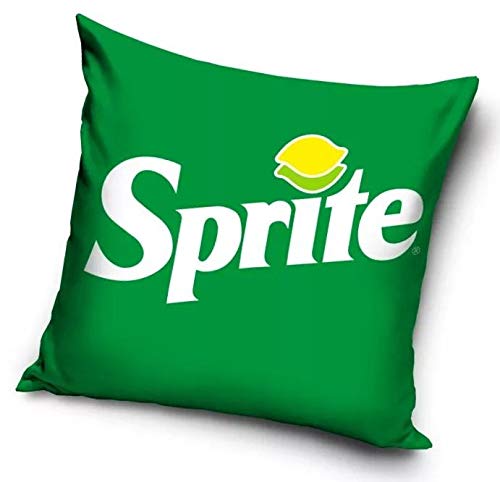 Funda de cojín Sprite de 40 x 40 cm de poliéster con impresión original Coca Cola Cover