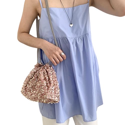 Sac à bandoulière tendance à grande capacité et chaîne