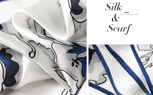 Meisee 100% Mulberry Silk Long Scarf For Women Large Sunscreen Shawls Wraps Headscarf And Neck- Hair Wraps With Gift Packed #TOP2