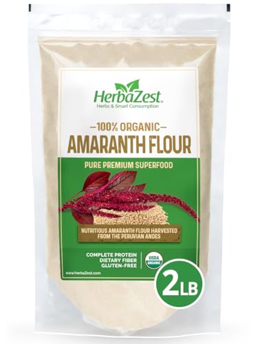HerbaZest Amaranth Flour – 2 LB – USDA Certified Organic