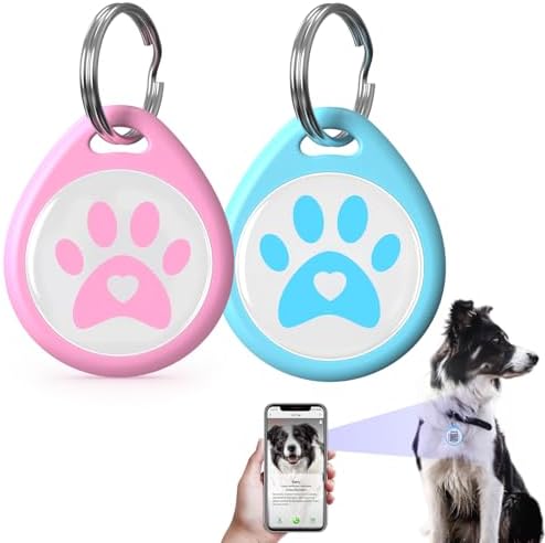 2-Pack -Smart QR Code Pet ID Tag for Dogs - Instant GPS Location ...
