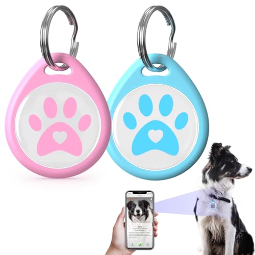 2-Pack -Smart QR Code Pet ID Tag for Dogs - Instant GPS Location ...