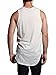 Victorious Solid Color Long Length Curved Hem Tank Top TT47 - Off-White - X-Large - G14B