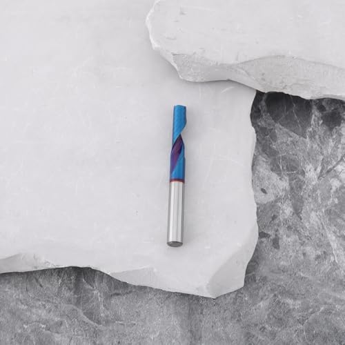 Image of 1 /4 inch Single Flute End Mill Flute Carbide End Mills for Aluminum Copper Steel Plywood MDF 63.5x25.4x6.35mm