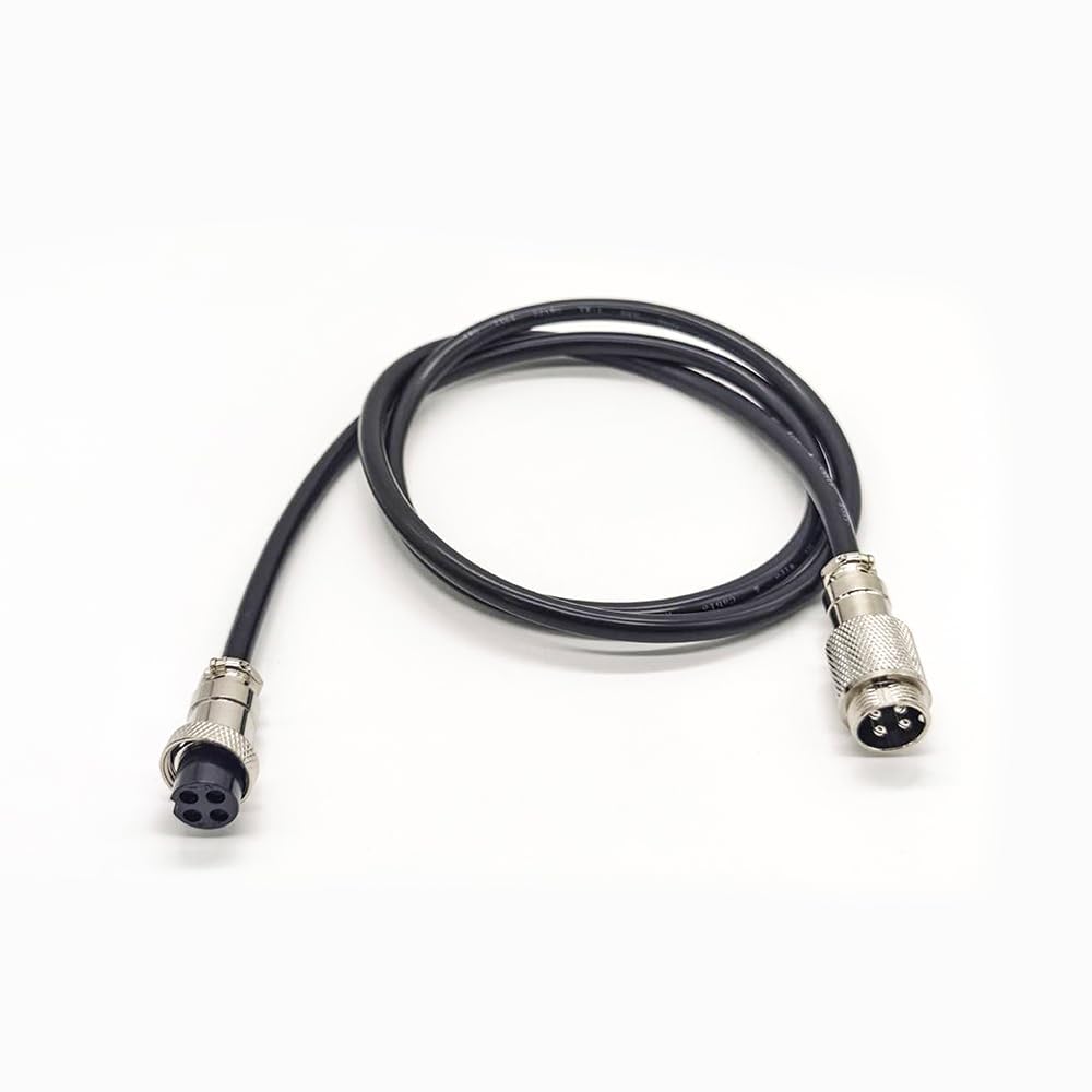 Elecbee 10 conjuntos de cables de 4 pines GX16 macho hembra de aviación de 1 m