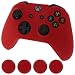 Generic New Silicone Cover Case Skin Controller & grip stick caps for Xbox one (red)