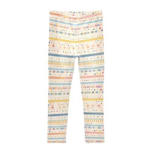 Stripes Tiny Dots Minimalist Kids Baby Girls Legging Casual Full Length Athleisure Pants Sports2