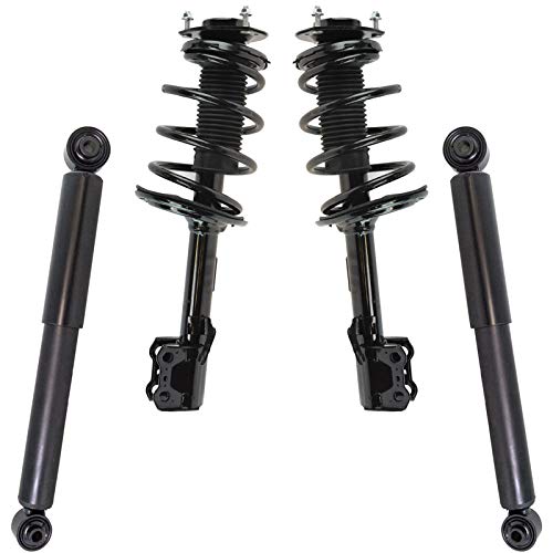 Image of TRQ Front and Rear Complete Strut Assembly & Shock Absorber Kit Complete Strut & Coil Spring Assembly Compatible with 2010-2015 Lexus RX350 2010-2014 RX450h