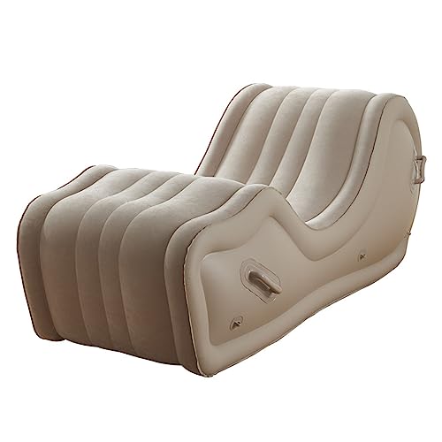 NOWLIN Automatic Inflatable Sofa Built-in Pump Foldable Inflatable Bed Camping Portable Inflatable Lounge Chair Suitable for Camping Beach Travel