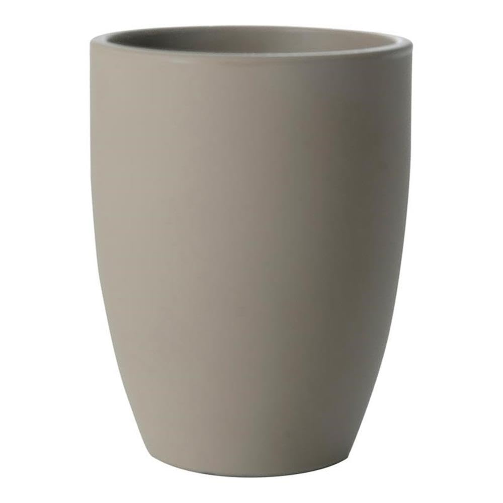 Porto 20" Round Tall Resin Roto Molded Planter in Gray Taupe