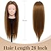 Neverland Beauty Mannequin Head with 80% Real Human Hair - 28 Inch Makeup Cosmetology Hairdressing Training Head Practice Doll Head Manikin Styling Head Braiding Mannequin Head #27