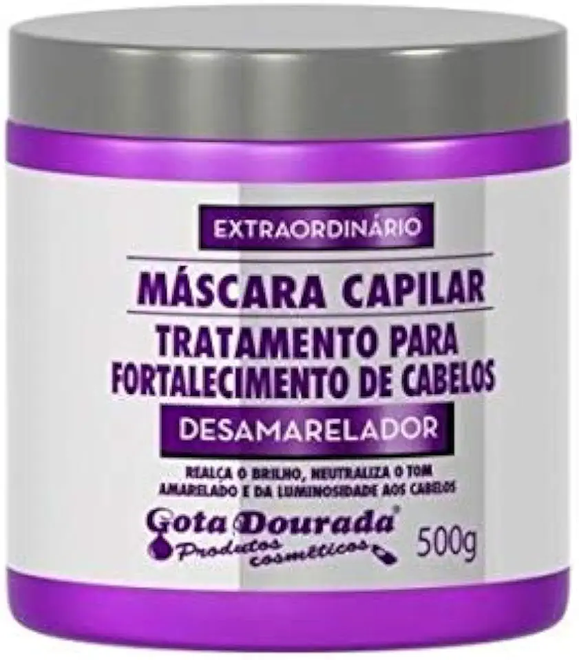 Creme Tratamento 500G Desamarelador Unit, Gota Dourada, Roxo