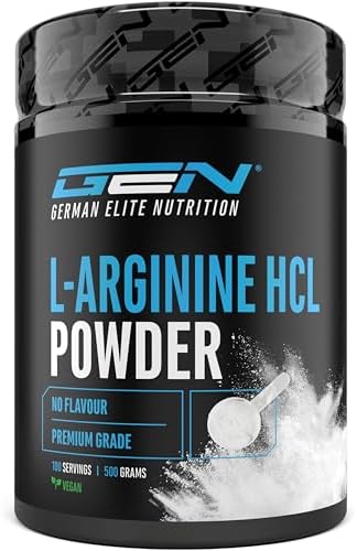 L-Arginine HCL – 500 g – L-Arginine Hydrochloride – Premium: L-Ar...