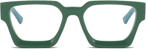 Miniatura 2 de JOVAKIT Gafas de luz azul cuadradas de moda para hombres y mujeres, estilo de diseñador simple, gafas de computadora con marco grueso, antifatiga