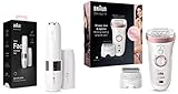braun face spa pro 911 yorum SIN ESFUERZO: Depiladoras eléctricas para mujer con cabezal oscilante ancho para una depilación más fácil y eficaz