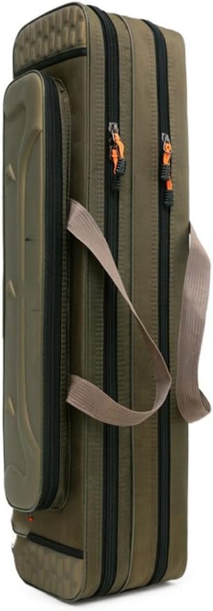 Multifunctional 2-Layer Fishing Bag Fishing Rod Reel Fishing Rod Storage Bag Storage Bag Fishing Gear Fishing Gear (Color : Green, Size : 100cm)