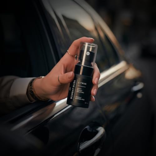 Image of Bombay Musk Citrus Luxury Car Perfume | Long Lasting Car Fragrance & Car Freshener | Alcohol Free & Plant Based | 60+ Days | 200+ Sprays | Perfume for Car