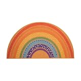 SUNNOW Nuovoo Rainbow Doormat, Cute Door Mat Outdoor, Anti-Slip Half Round Front Door Welcome Mat En