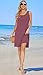 AUSELILY Women's Summer Dress Sleeveless Floral Mini Dresses with Pockets Bohemian Dress 2025 New Mauve XL