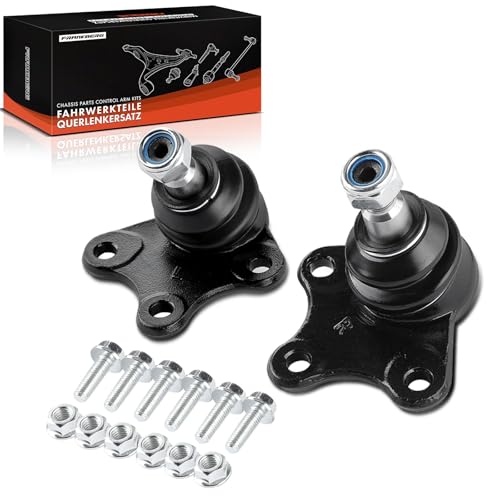 Frankberg 2x Ball Joint Assembly Control Arm Front Axle Left Right Compatible with A2 8Z0 2002-2005 Cordoba 6L2 2002-2009 Ibiza III 2002-2009 Fabia I 6Y2 1999-2008 Replace# 6Q0407365M