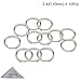 Split Ring, Wisdompro 12 Pack of Titanium Alloy Small Key Rings (Diameter: 10mm)