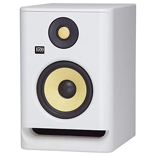 KRK RP5 Rokit 5 G4 Professional Bi-Amp 5" Powered Studio Monitor, White Noise