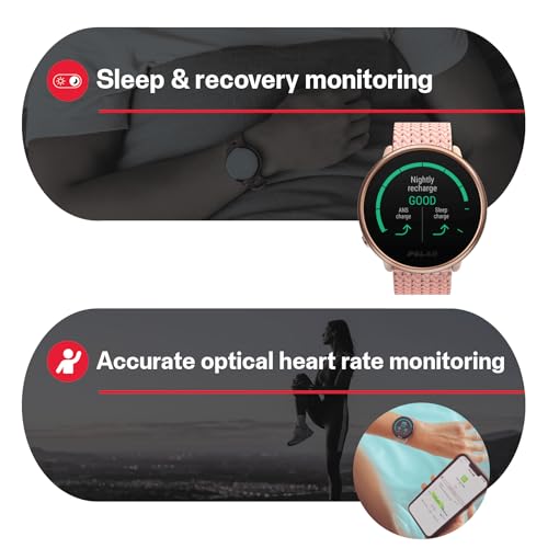 Polar Ignite 2 – GPS spor akıllı saat, kadın ve erkek için, nabız saati, fitness izleyici, adım sayaçlı saat, kişiselleştirilmiş antrenman kılavuzları, dinlenme ve uyku takibi, müzik kontrolü