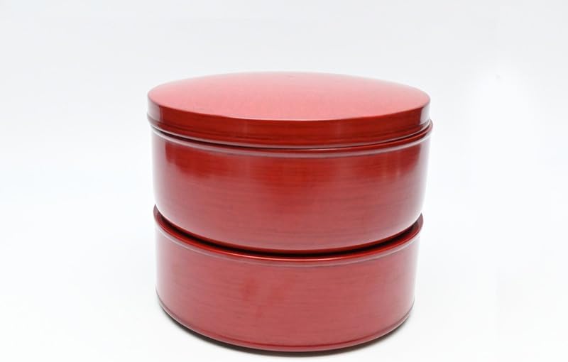 重箱 香川漆器 壱岐 後藤塗 二段丸重 一和堂作 天然木