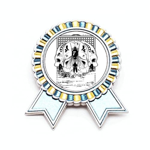 Broche squelette cadeau original pour collectionneur badge médaille de vainqueur M