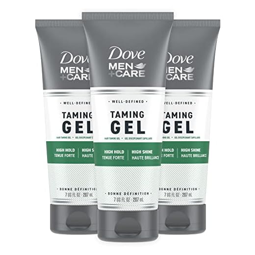 DOVE MEN + CARE Hair Styling Gel Strong Hold & Thicker Looking Hair 7oz 3ct