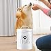 Bothyi Airtight Dog Food Storage Container Canister Decorative Gifts for Pet Owner Large Capacity Portable Pet Jar Storage Organizer, White