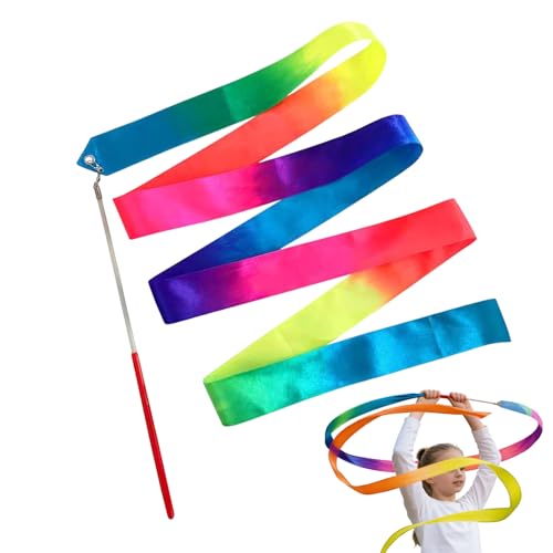 Cintas de baile, suministros de práctica de baile de color degradado, de serpentina de baile, para campamento de verano, sala de juegos, hogar, escuela, club, de cumpleaños, actuaciones