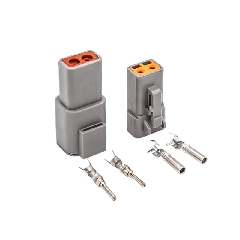 FENG GUO 5/20 Sets 04 PA66 4Pin 2Core Water Proof Automotive Car Motor Harness Connector Plug 1-1418479-1 1-1564416-1(4P Whole Set,20 Sets)