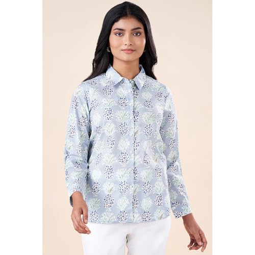Image of Akkriti by Pantaloons Women's Printed Regular Fit Tunic Shirt