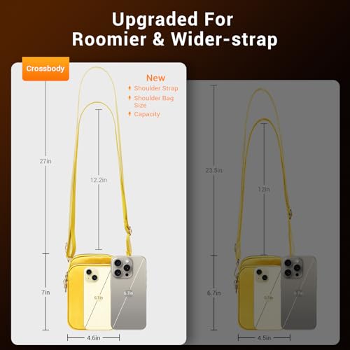 Image of YINHEXI Small Crossbody Bags for Women, Mini Cell Phone Wallet Purse, Shoulder Bag for Women and Men