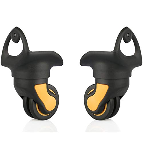 Trunk Wheels,Luggage Wheels Replacement, 360 Degree Swivel Mute Repair Replacement Luggage Wheel Suitcase Wheels Parts Spinner (W159#)(A Type Set of a Pair)