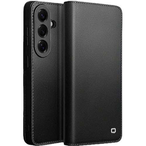 Housse cuir Samsung S26+ pour le bureau et les sorties | Étui folio élégant avec porte-cartes