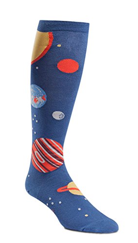 Sock It To Me Wide Calf STRETCH-IT Knee High Planets Socks