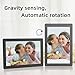8 Inch Digital Picture Frame, HD Display USB/SD Card Photo Frame, Wall Mountable Electronic Slideshow for Videos and Music, Auto-Play Memories from USB Drive or Memory Card