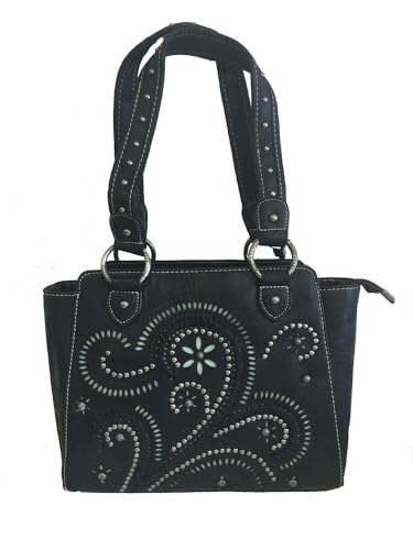 Montana West Ladies Concealed Gun Carry Purse Handbag Swirl Cutouts Design