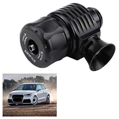 Válvula de descarga universal Kit de adaptador de válvula de descarga turbo para coche 25 mm/1 pulgada(Horn-shape) Negro