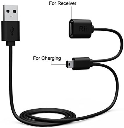 Rii i8+ charging cable and USB receiver