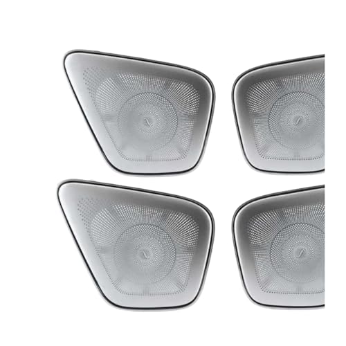 XCZPRKMXY 4pcs 64 Car LED Door Midrange Speaker Covers Trim Ambient Light Replacement Compatible with Mercedes-Benz A-Class W177 2019-2021